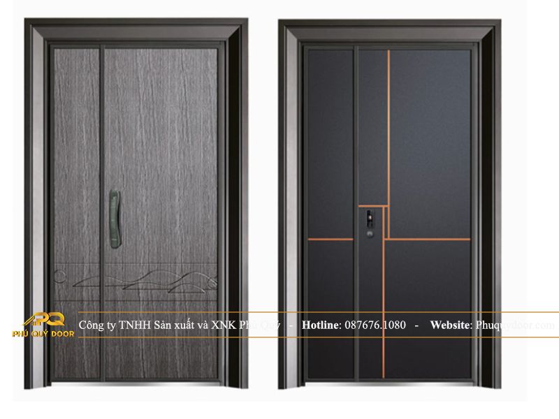 cửa thép hiện đại thiết kế đơn giản