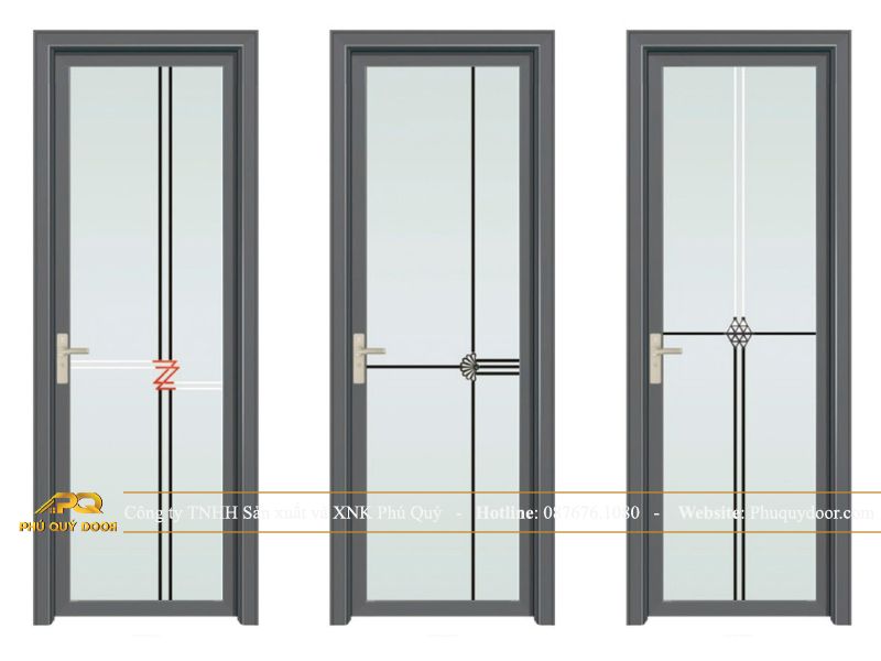 cửa nhôm kính nhà vệ sinh hiện đại mới nhất