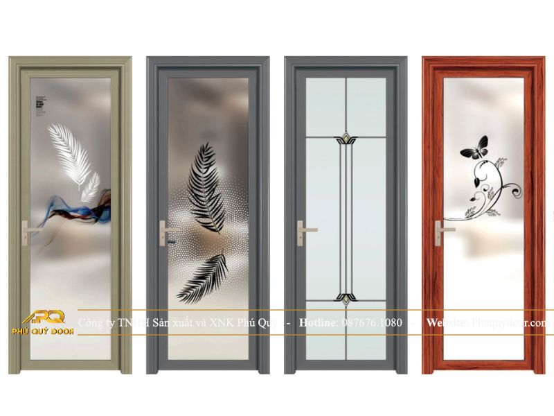 mẫu cửa nhôm kính phòng tắm đẹp nhất