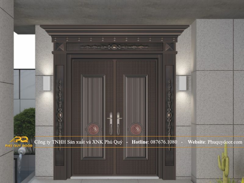 Ưu điểm cửa thép 2 cánh đều Phú Quý Door