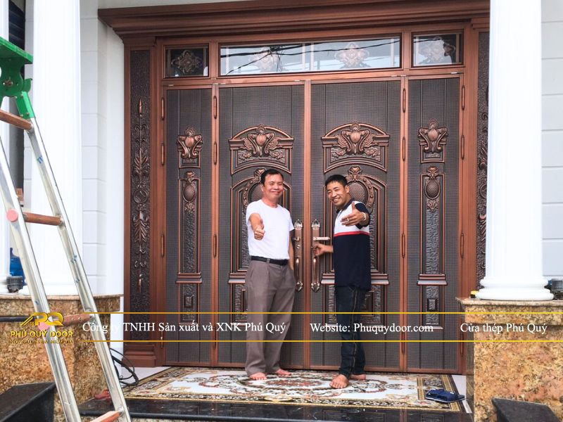 Công trình lắp đặt cửa thép Thái Nguyên, địa chỉ uy tín