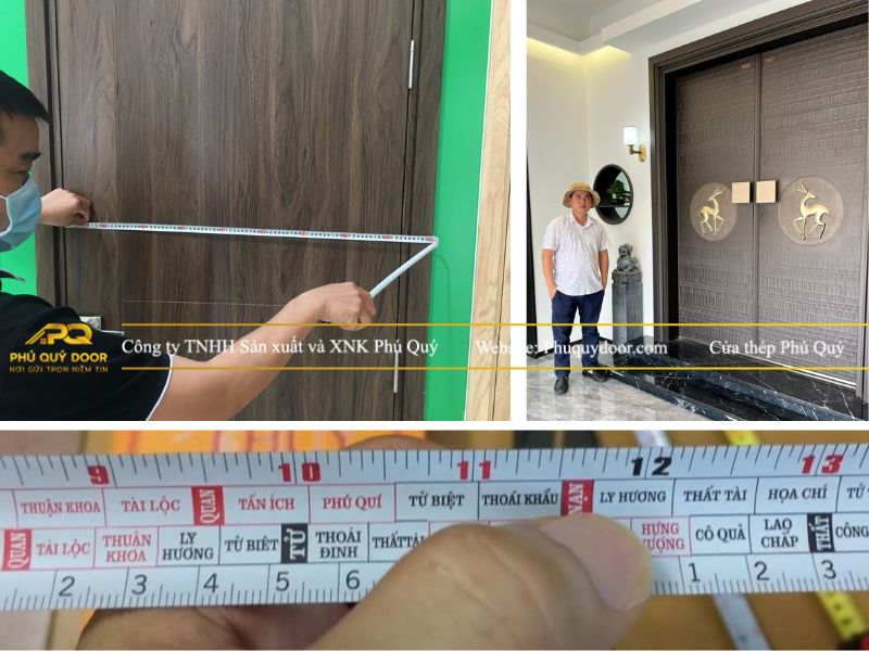 Thước lỗ ban đo cửa chính: Cách dùng, cách tính đơn giản